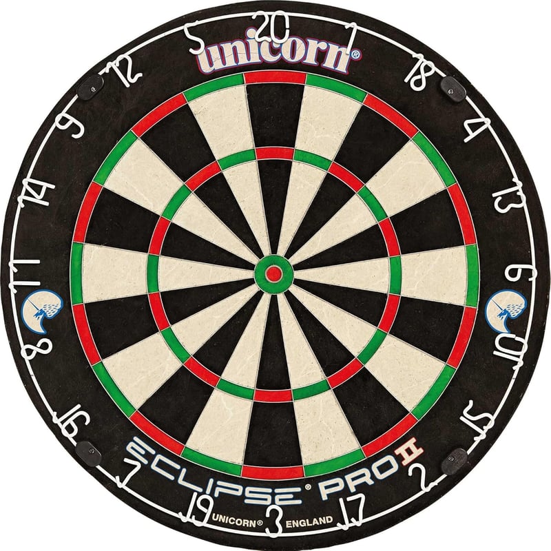 Unicorn Eclipse Pro Dartscheibe aus professionellem Sisal mit Hochleistungs-Spider