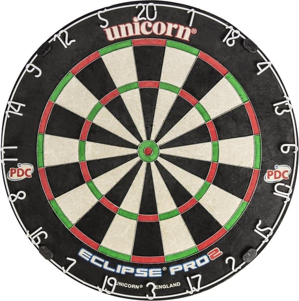 Unicorn Eclipse Pro Dartscheibe aus professionellem Sisal mit Hochleistungs-Spider