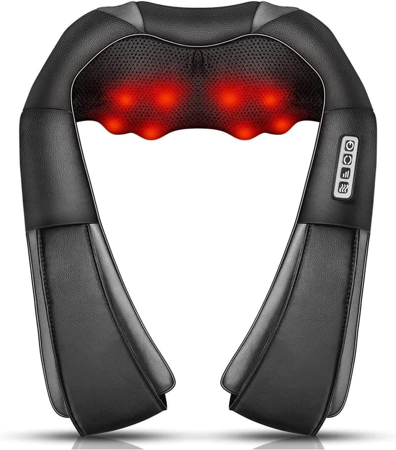 Shiatsu Nackenmassagegerät mit Wärme – 3D Massage für ganze Familie
