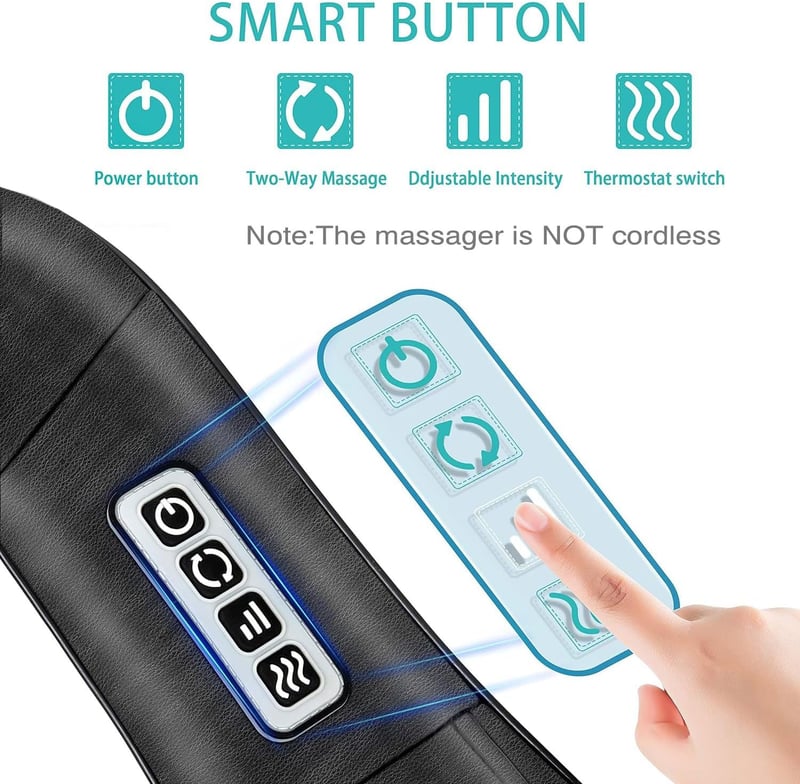 AERLANG Nackenmassagegerät mit Wärme – Shiatsu Massager für Paare