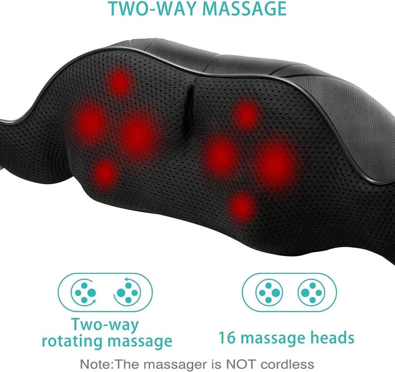 AERLANG Nackenmassagegerät mit Wärme – Shiatsu Massager für Paare