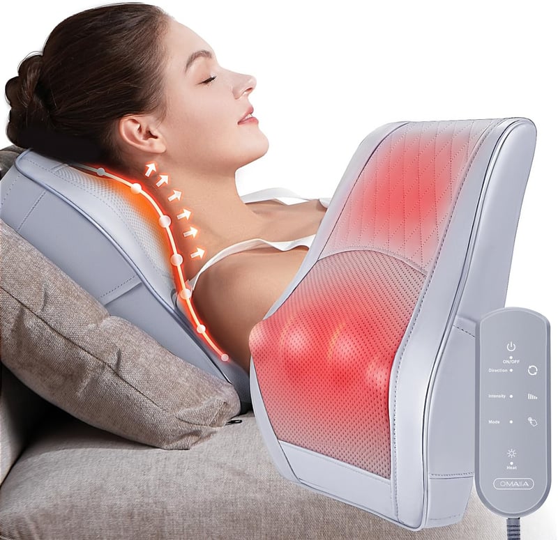 Shiatsu Nackenmassagegerät mit Wärme – 3D Knetmassage für Rücken und Schultern