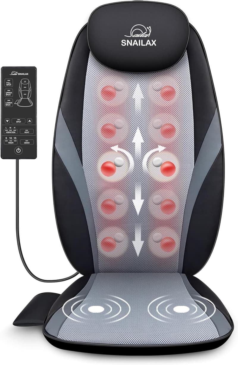 Shiatsu Massagesitzauflage mit Wärme und Vibration für Paare