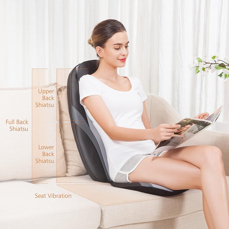 Shiatsu Massagesitzauflage mit Wärme und Vibration für Paare
