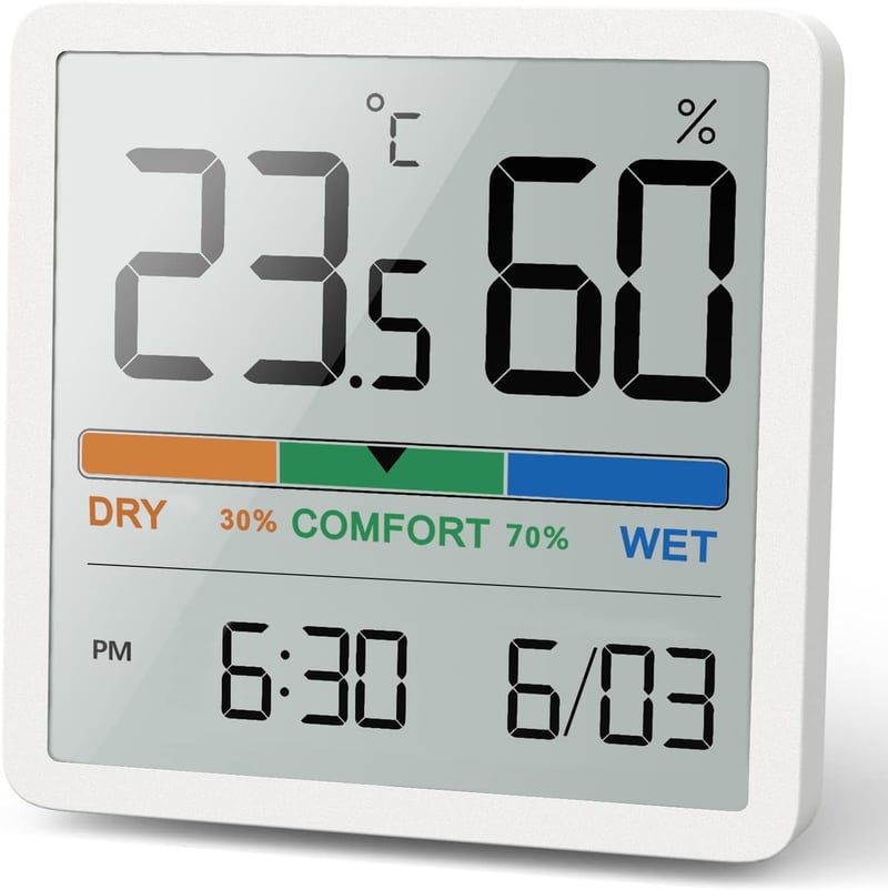 Digitales Thermo-Hygrometer mit hoher Genauigkeit für Raumklimakontrolle