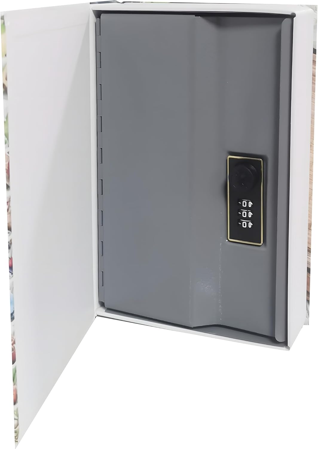 Kochbuch-Safe aus Aluminium mit Kombination - Geheimversteck für Geld