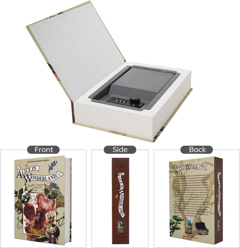 Sicherheitsbox mit Schlüssel und Zahlenschloss für Schmuck und Geld