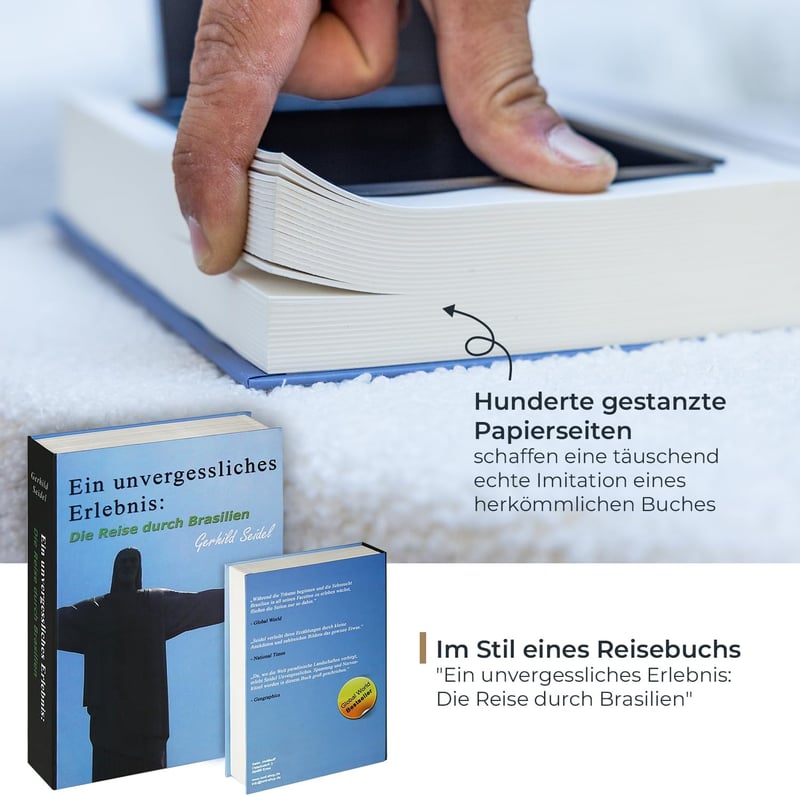 Buchsafe in Brasilien – Getarnte Geldkassette mit echten Seiten