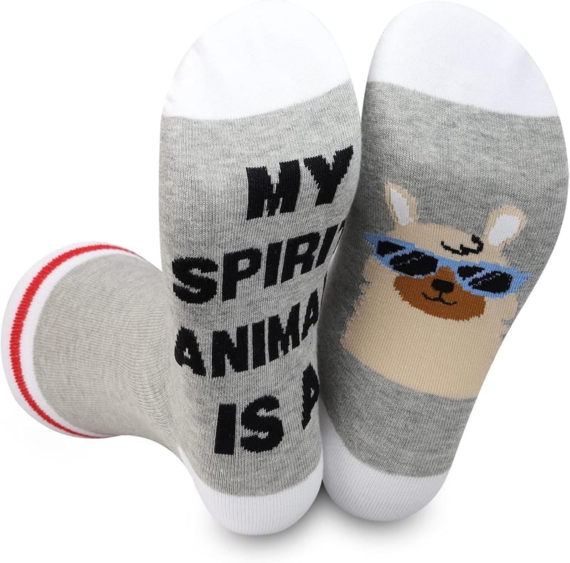 Lama-Socken für Tierliebhaber - Geschenk „Mein Spirit Animal“