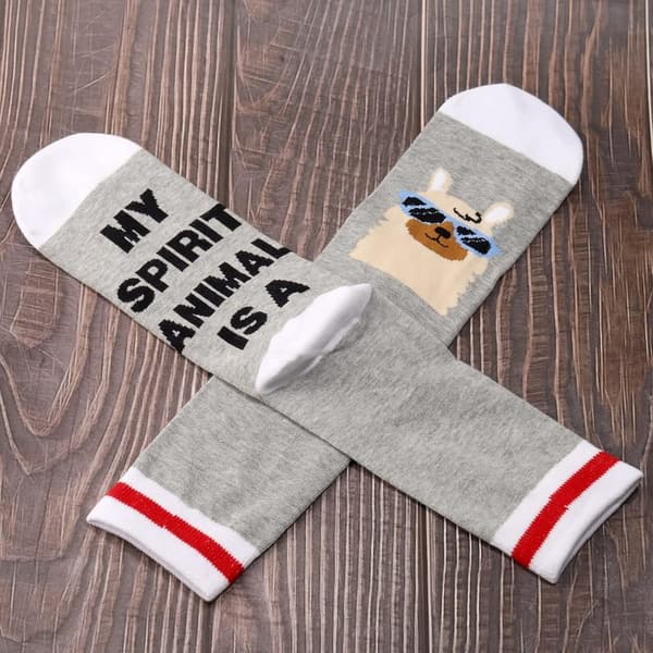 Lama-Socken für Tierliebhaber - Geschenk „Mein Spirit Animal“