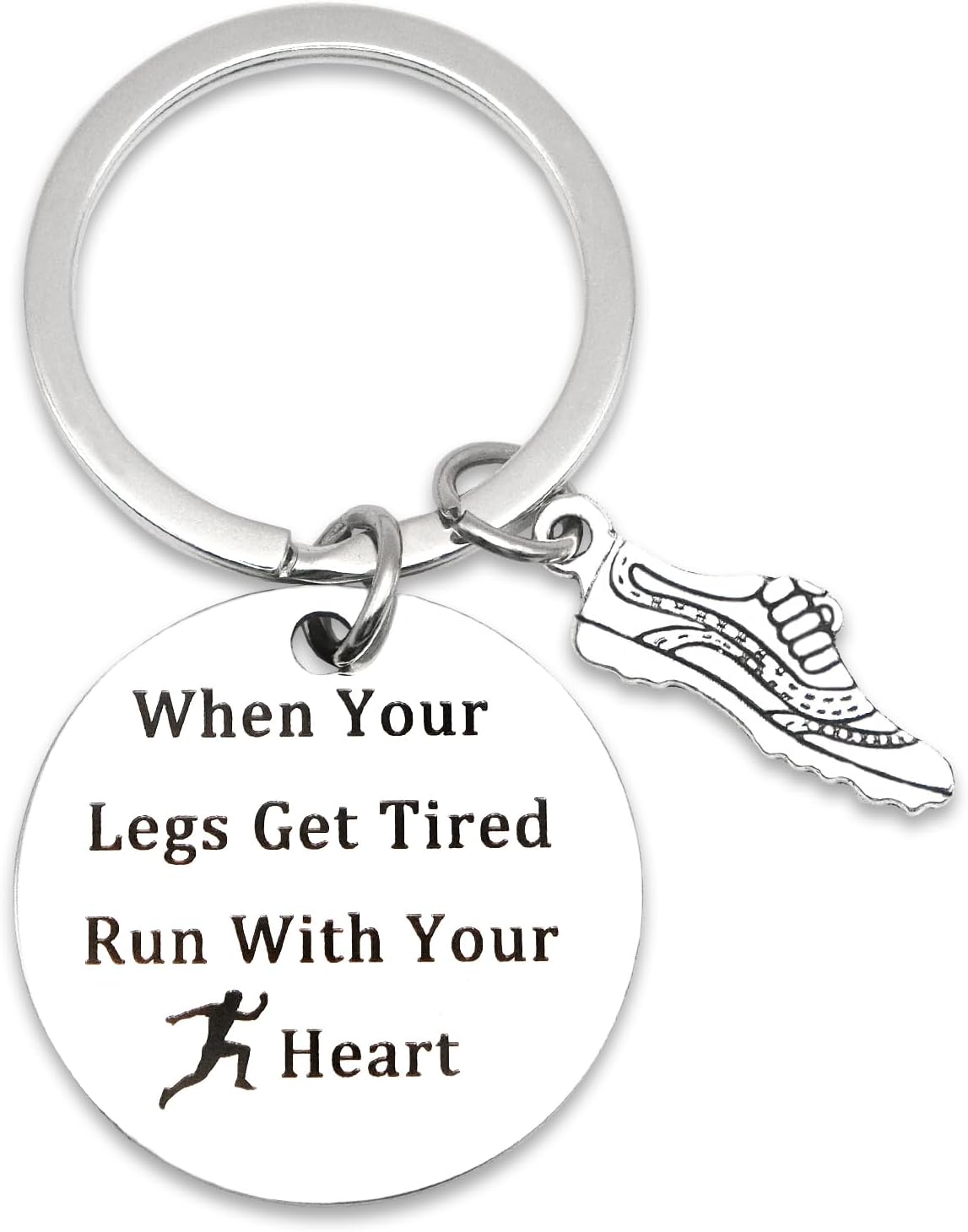Inspirierender Schlüsselanhänger für Marathonläufer und Fitnessliebhaber