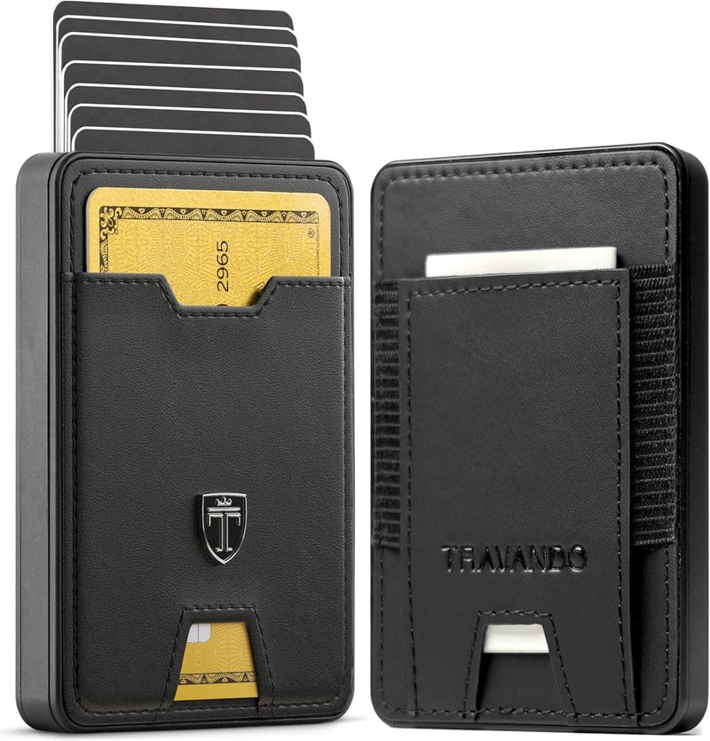 TRAVANDO SWYPE Slim Wallet aus Aluminium mit RFID-Schutz für Herren