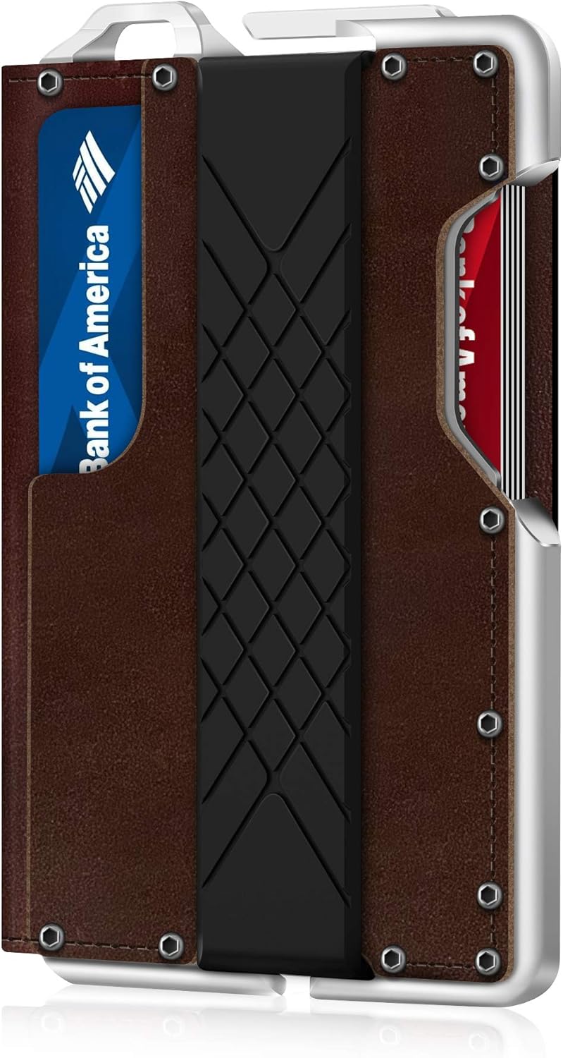 Elegante Bifold-Geldbörse für Männer mit RFID-Blocker und Geldclip