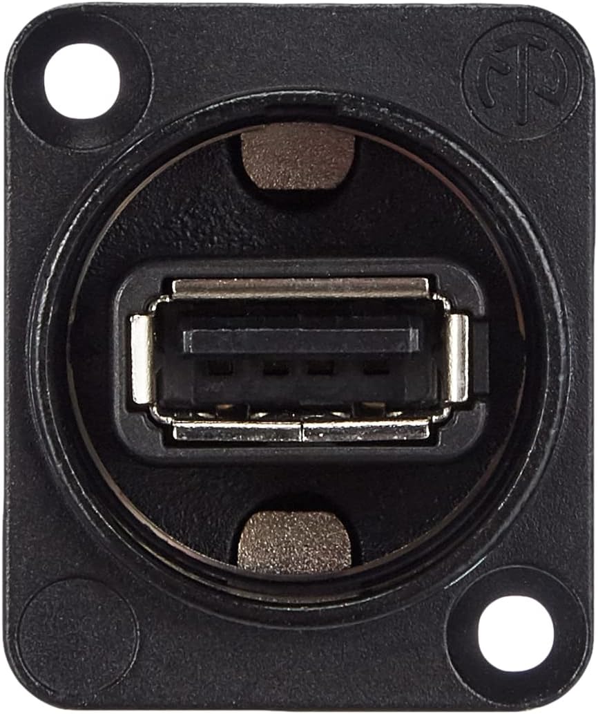 Reversibler USB-Adapter NAUSB-W-B im schwarzen D-Gehäuse