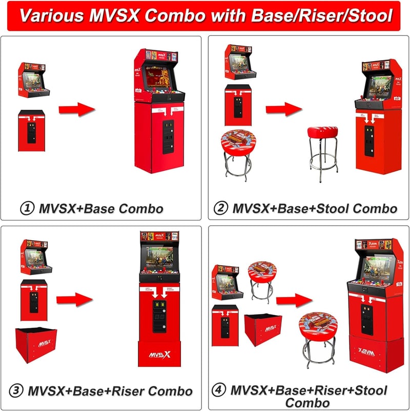 Unico MVSX Home Arcade mit 50 lizenzierten Retro-Spielen