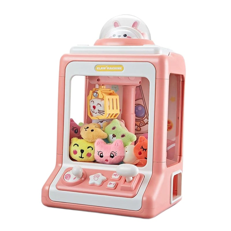 Mini Klauenmaschine für Kinder mit Musik – rosa Greifspielzeug für Partys