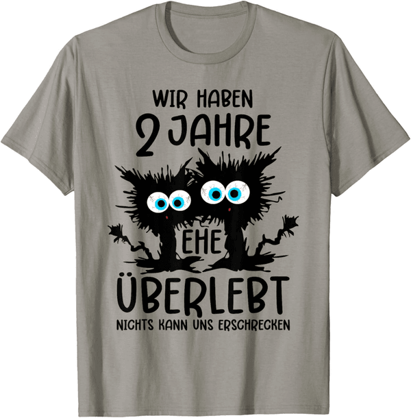 Baumwollhochzeit T-Shirt zum 2. Hochzeitstag