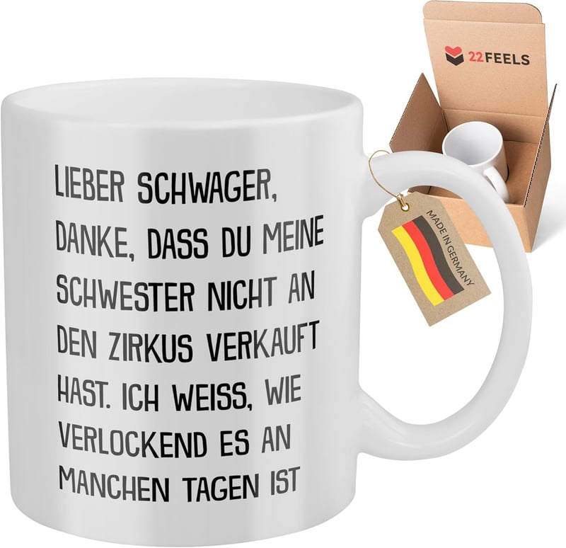 Schwager-Tasse mit Spruch – Geschenk zum Geburtstag oder Weihnachten