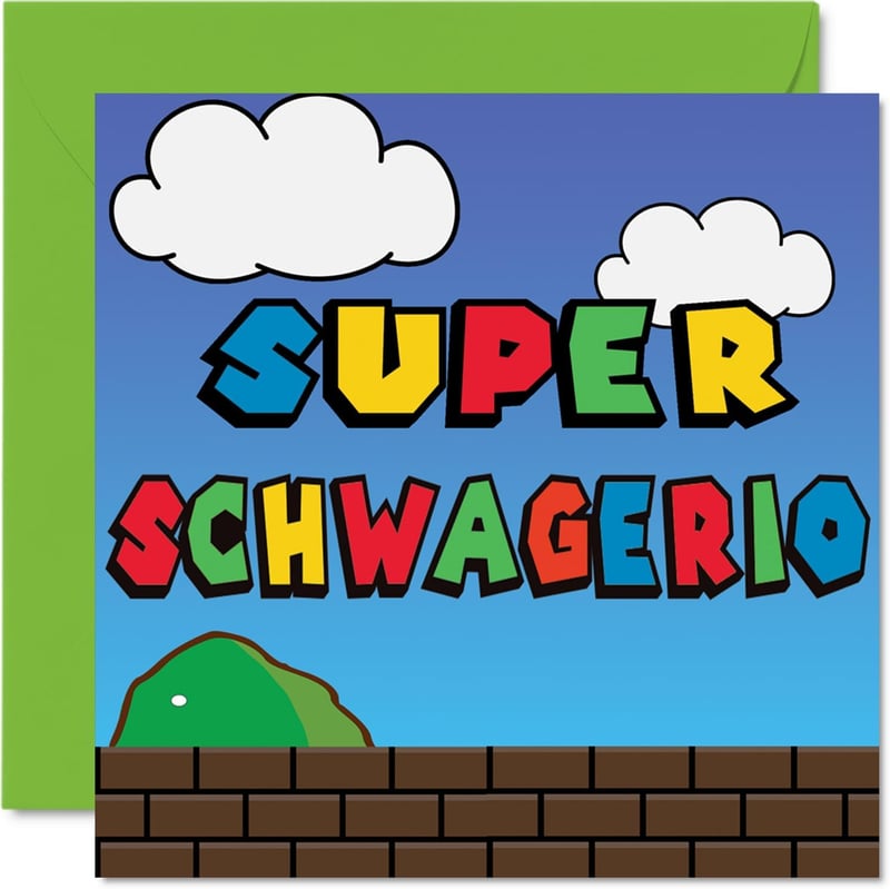 Lustige Geburtstagskarte für Schwager - Super Schwagerio 145mm