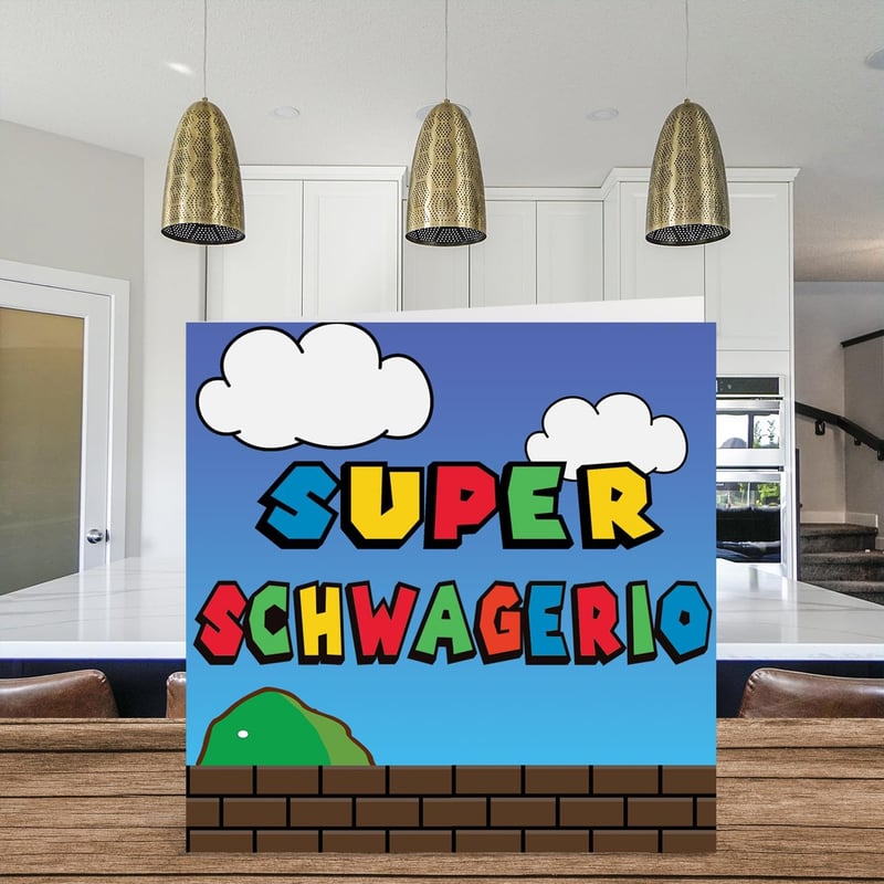 Lustige Geburtstagskarte für Schwager - Super Schwagerio 145mm