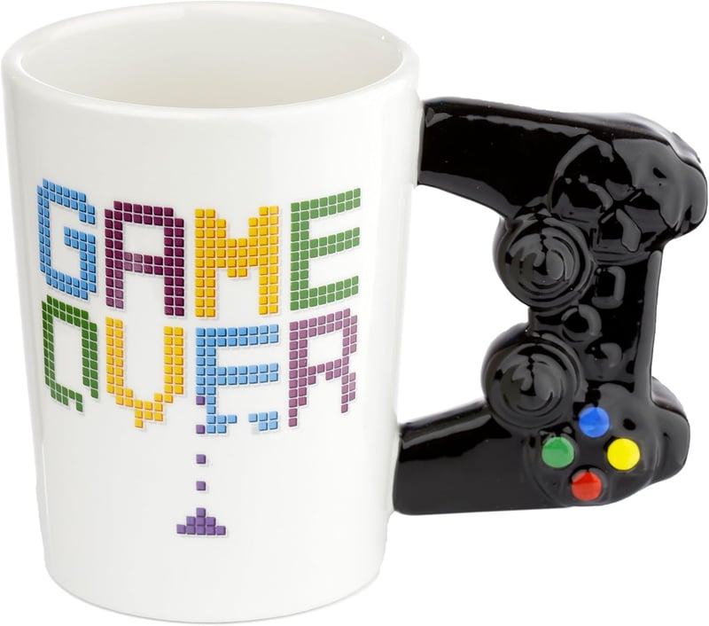 GAME OVER Gaming Controller Tasse aus Dolomit-Keramik