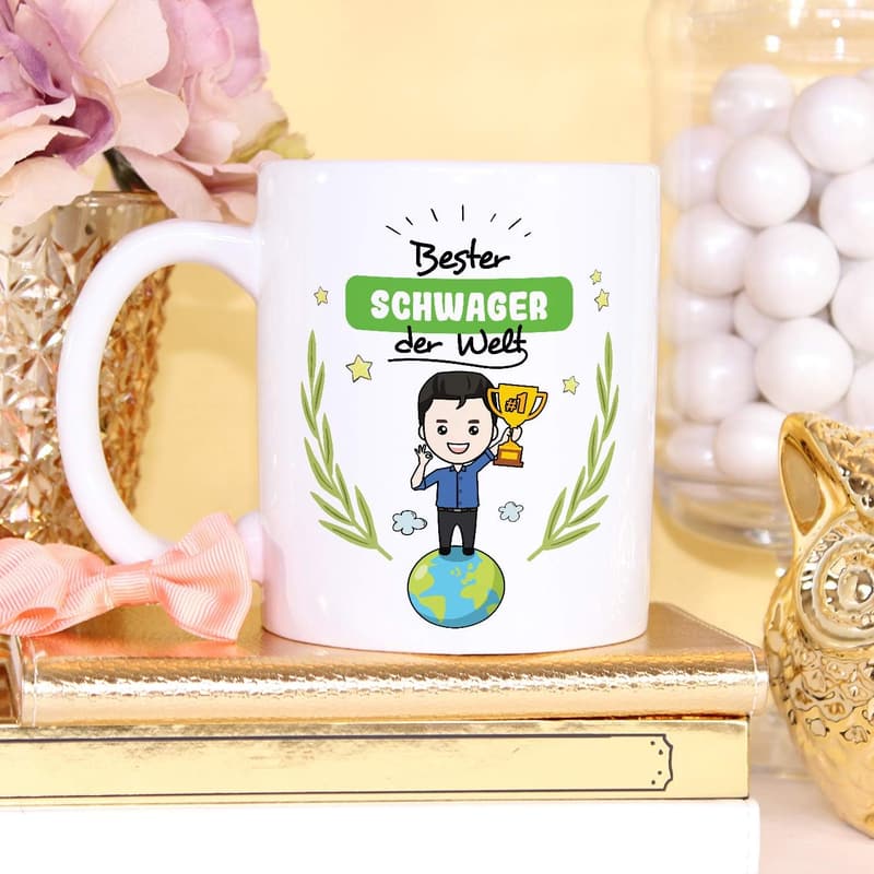Lustige Mugffins Tasse für Schwager - Originelles Geschenk für die Familie