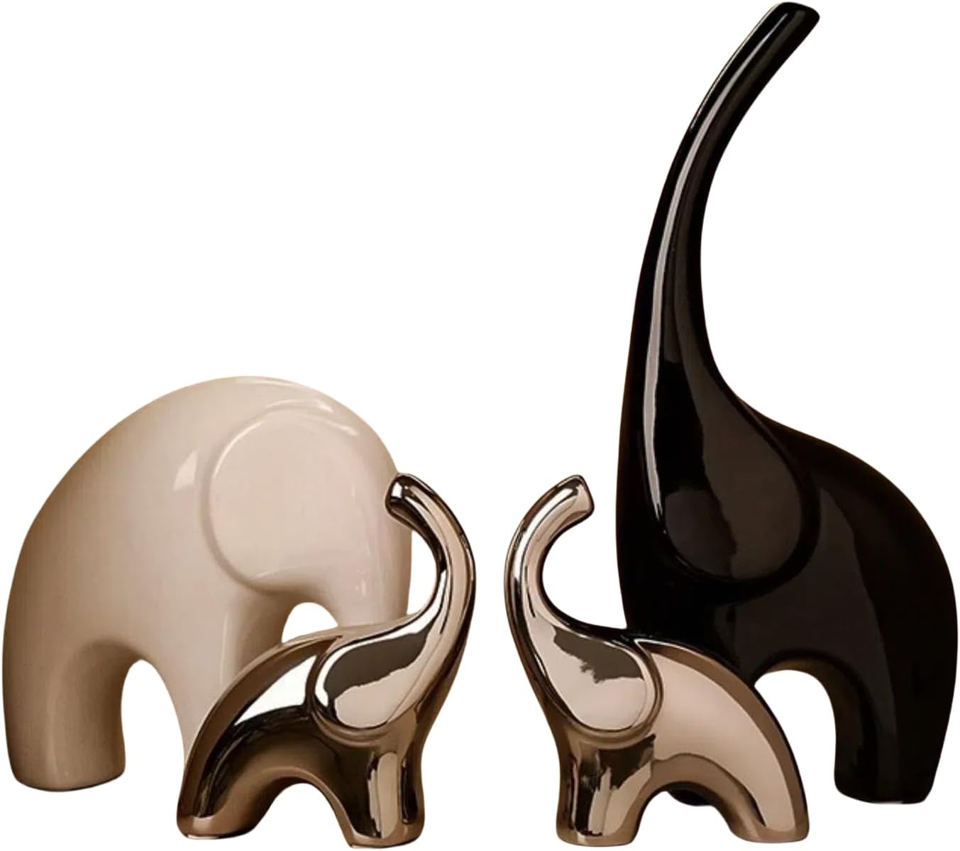 Elefanten-Skulptur in Weiß – Dekoration Geschenk für Frauen