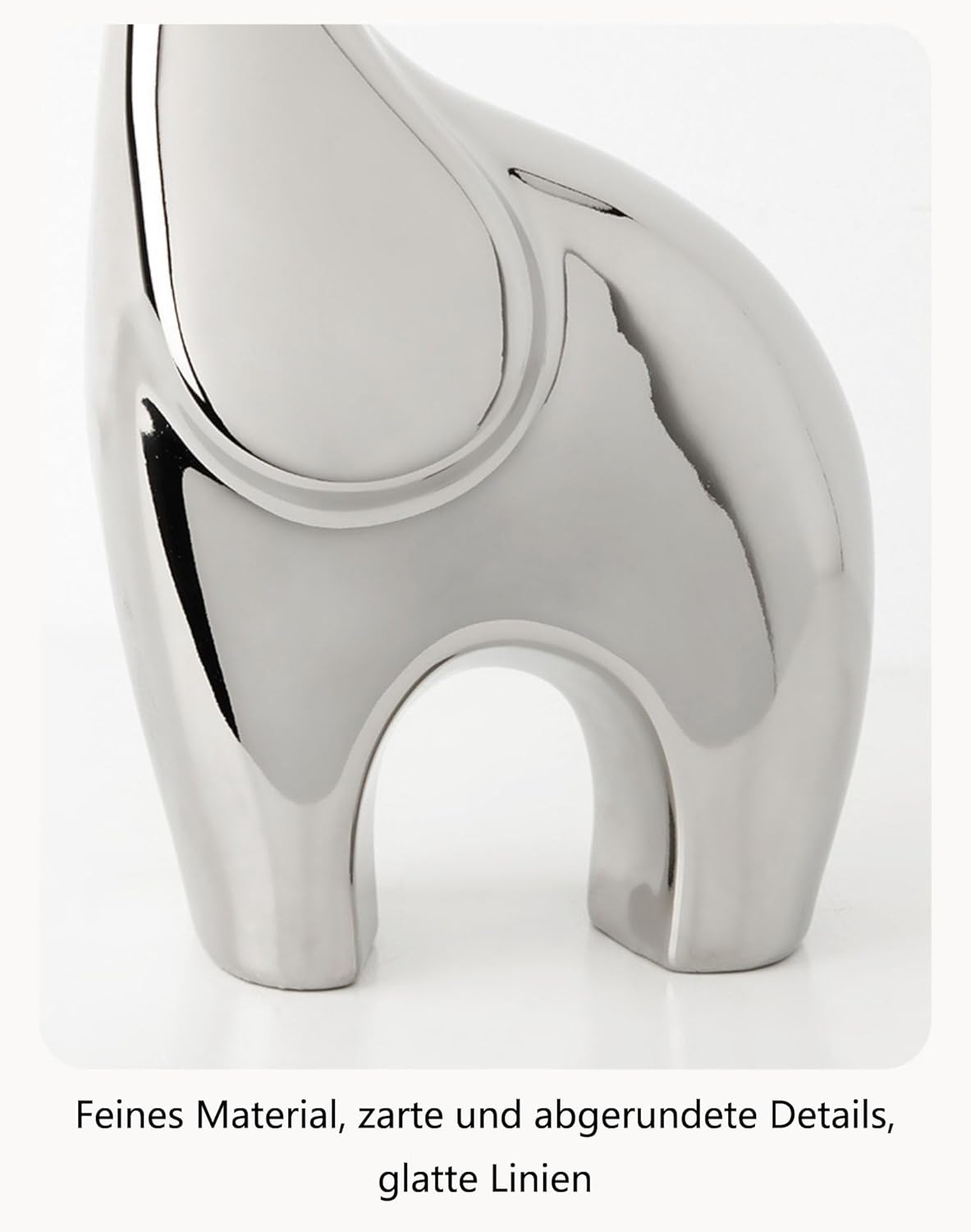 Elefanten-Skulptur in Weiß – Dekoration Geschenk für Frauen