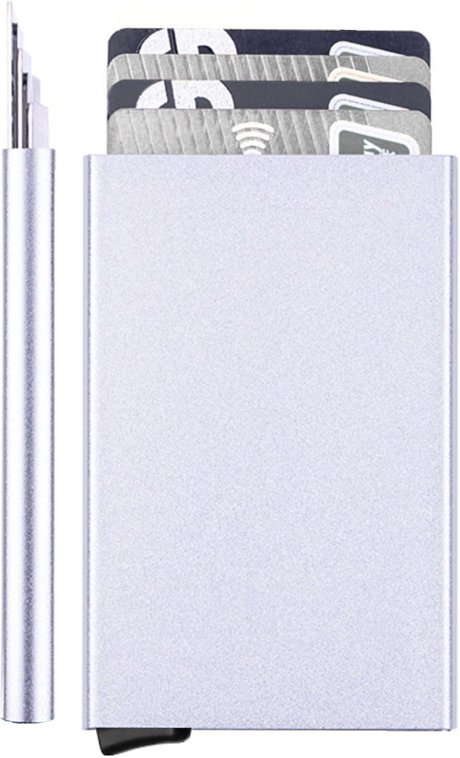 Eleganter Kartenhalter aus Aluminium mit RFID-Schutz für Damen und Herren