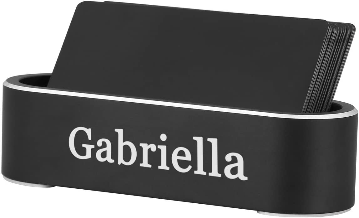 Personalisierter Metall Visitenkartenhalter für Männer – Büro Geschenk