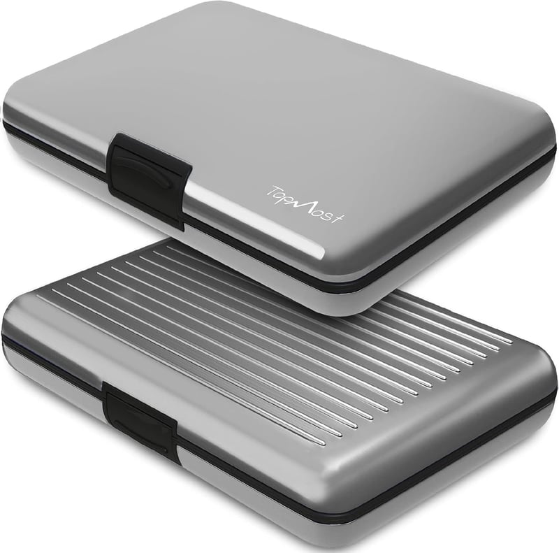 Aluminium Kreditkartenetui mit RFID-Schutz für 12 Karten - Slim Wallet