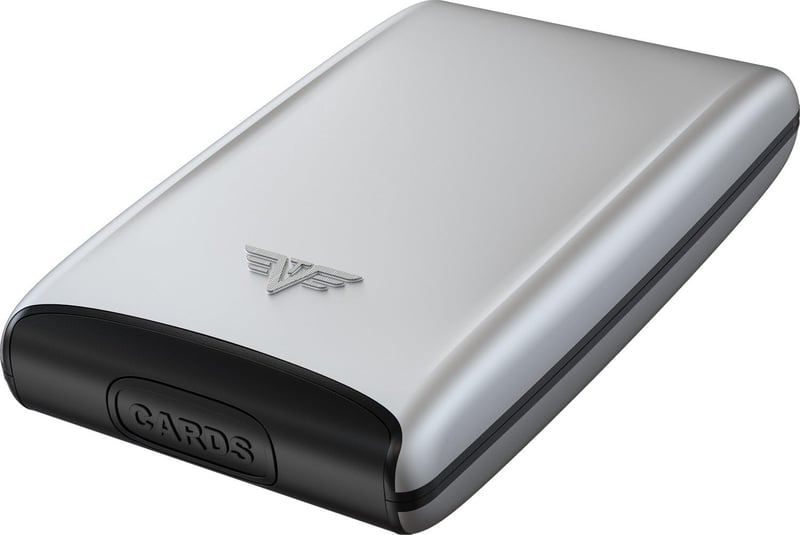Tru Virtu Kreditkartenetui mit RFID/NFC Schutz aus Aluminium - Slim Wallet für Paare
