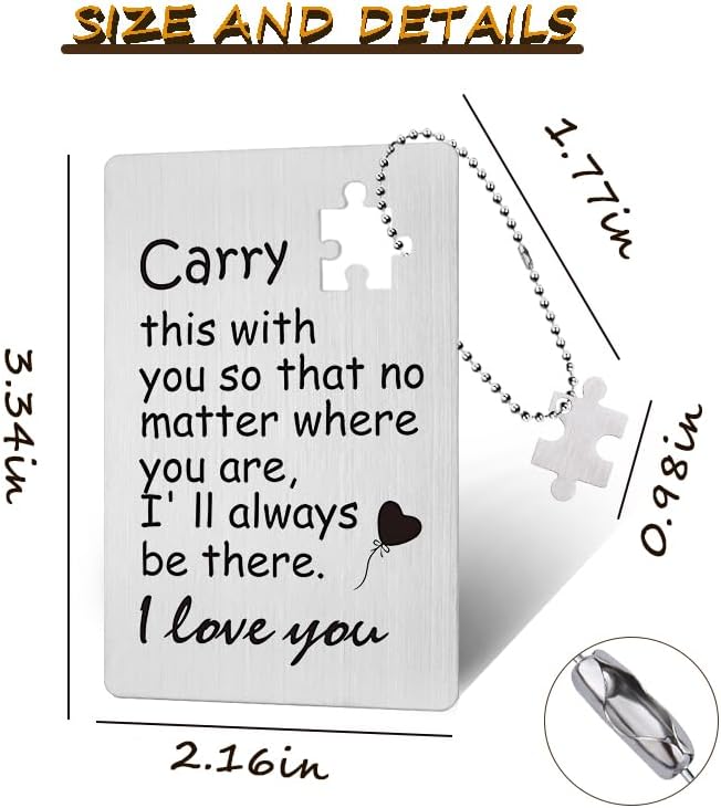 Hochzeitstagsgeschenk: Gravierte Metall-Brieftasche für Paare