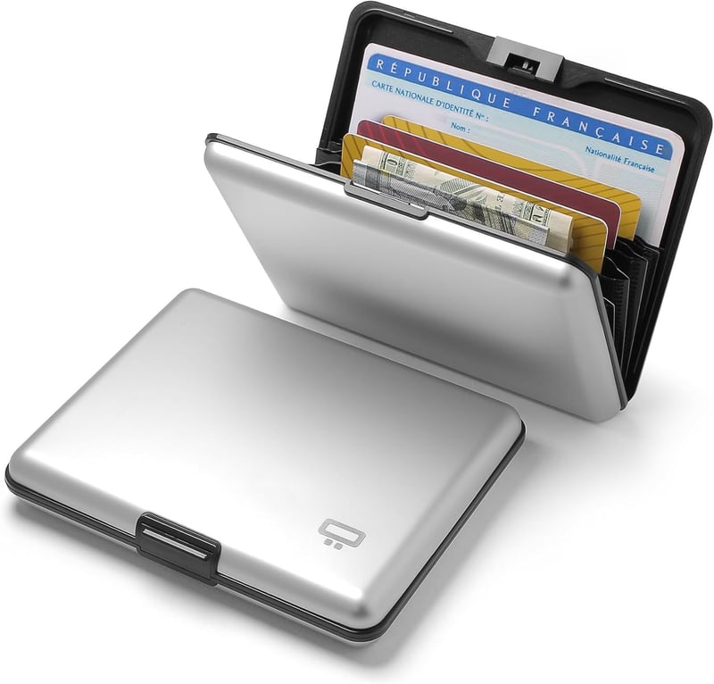 Aluminium Geldbörse mit RFID-Schutz und großer Kapazität - Modell Smart Case Big Stockholm