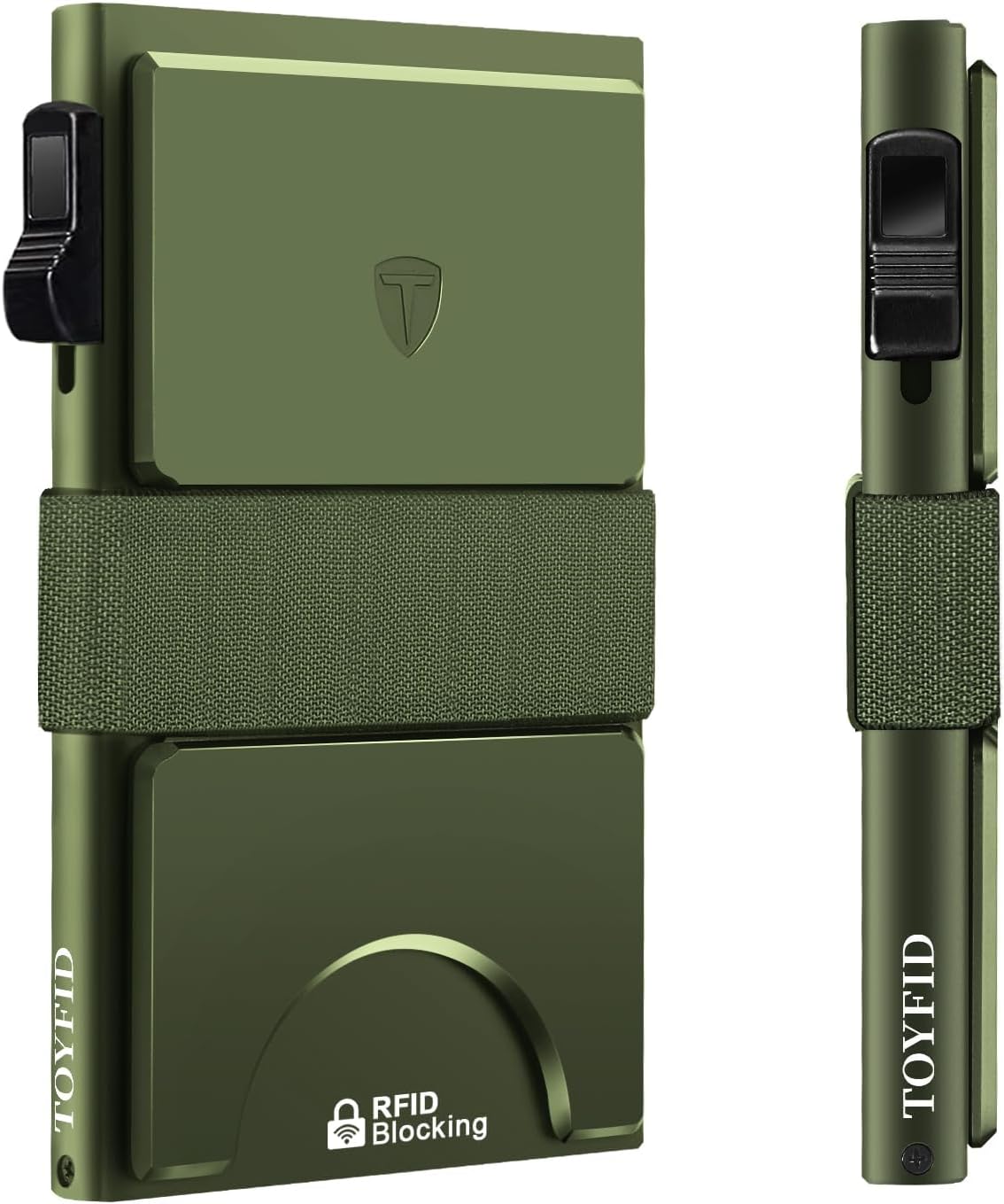 TOYFID Minimalistische Herren-Brieftasche mit RFID-Schutz und Pop-Up-Kartenhalter