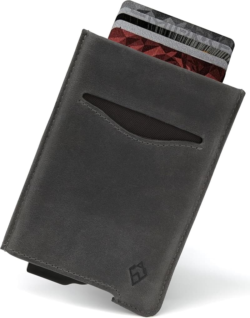 Minimalistisches Kartenetui mit RFID-Schutz für Herren – AKIELO