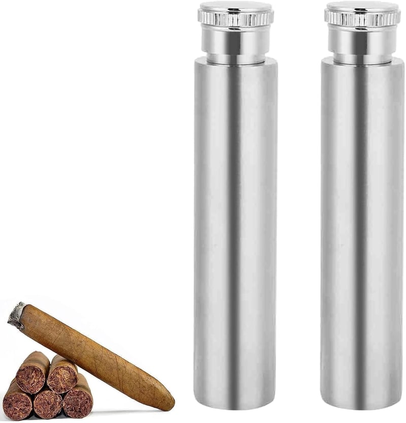 Tragbare 1 Oz Edelstahl Hüftflasche für Reisen – 2er Set