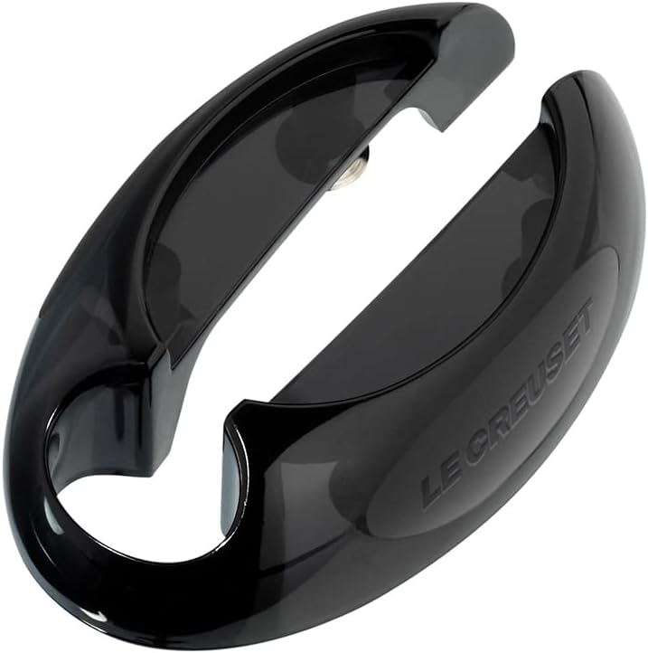 Le Creuset Kapselschneider aus Polycarbonat mit Edelstahlrädern, Schwarz