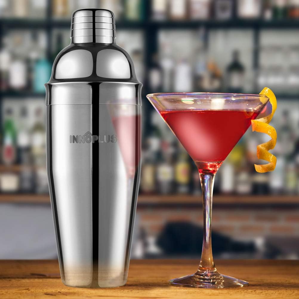 Edelstahl Cocktail Shaker Set 750ML – perfektes Geschenk für Partys