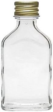 Mini Glasflasche 20 ml mit Schraubverschluss und Trichter – Flachmann für Likör