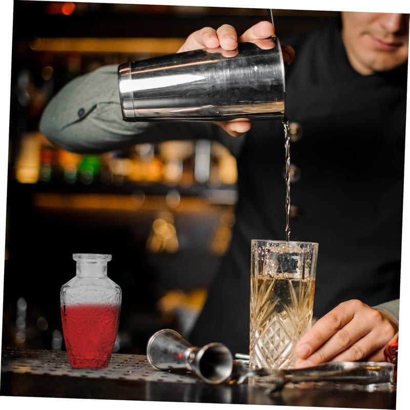 Mini-Terrarium-Flasche für Schnaps - Klare Tischvase aus Glas