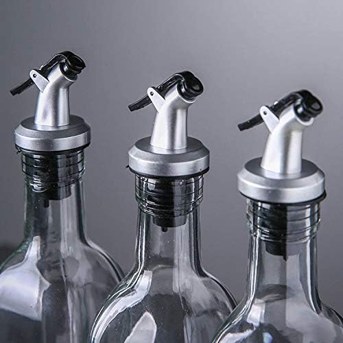 5er Set Flaschen Ausgießer für Öl und Wein mit Klappe