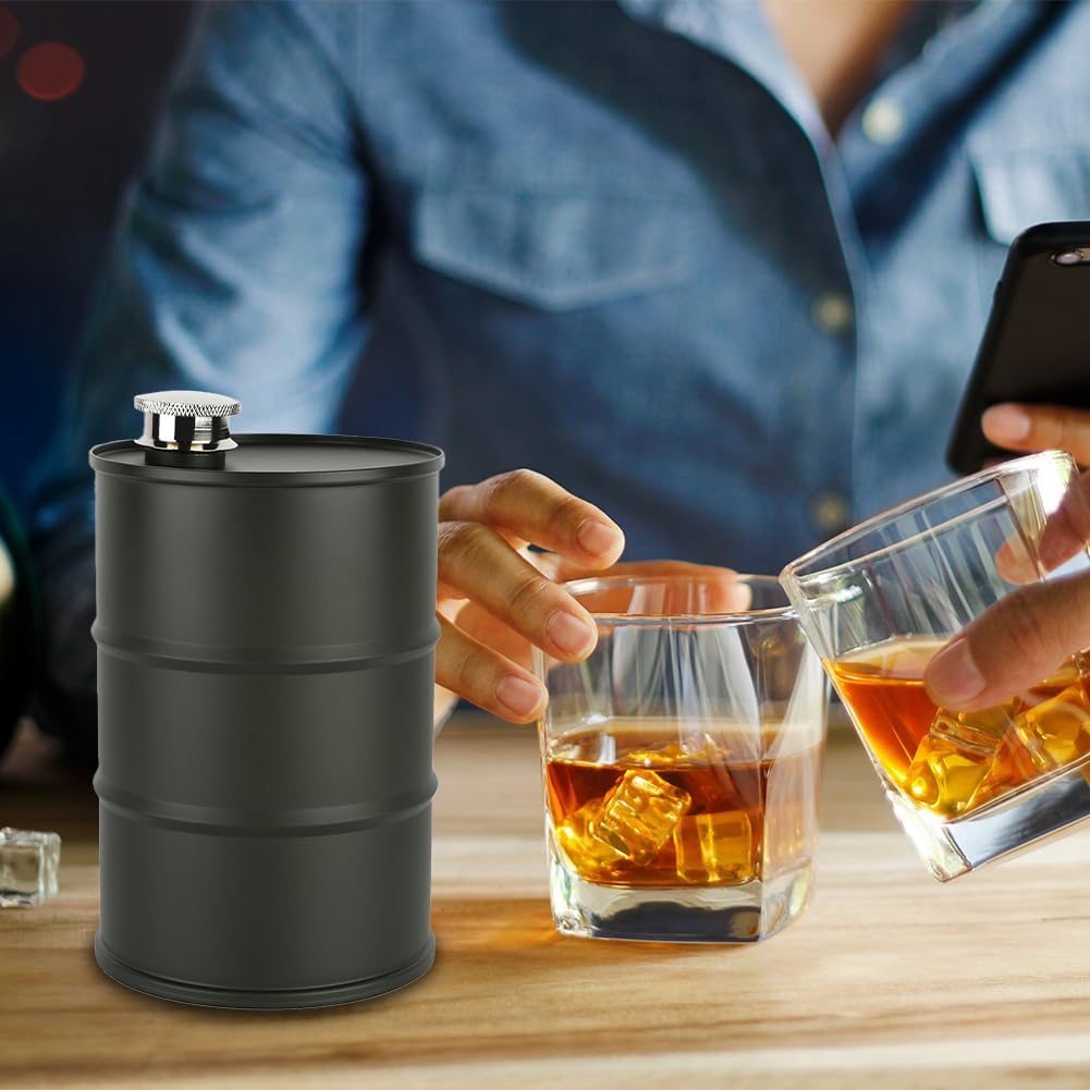 Edelstahl Flachmann 700ml - Auslaufsicheres Geschenk für Männer und Frauen