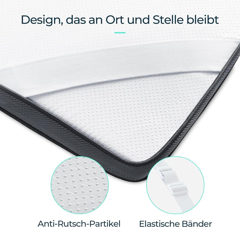 Matratzentopper aus Gel-Memory-Schaum 160x200 cm, 7,5 cm hoch