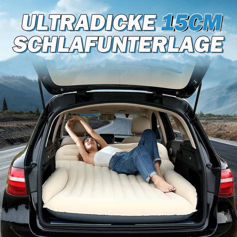 Auto Luftmatratze für Camping – auslaufsicher & bequem für SUVs