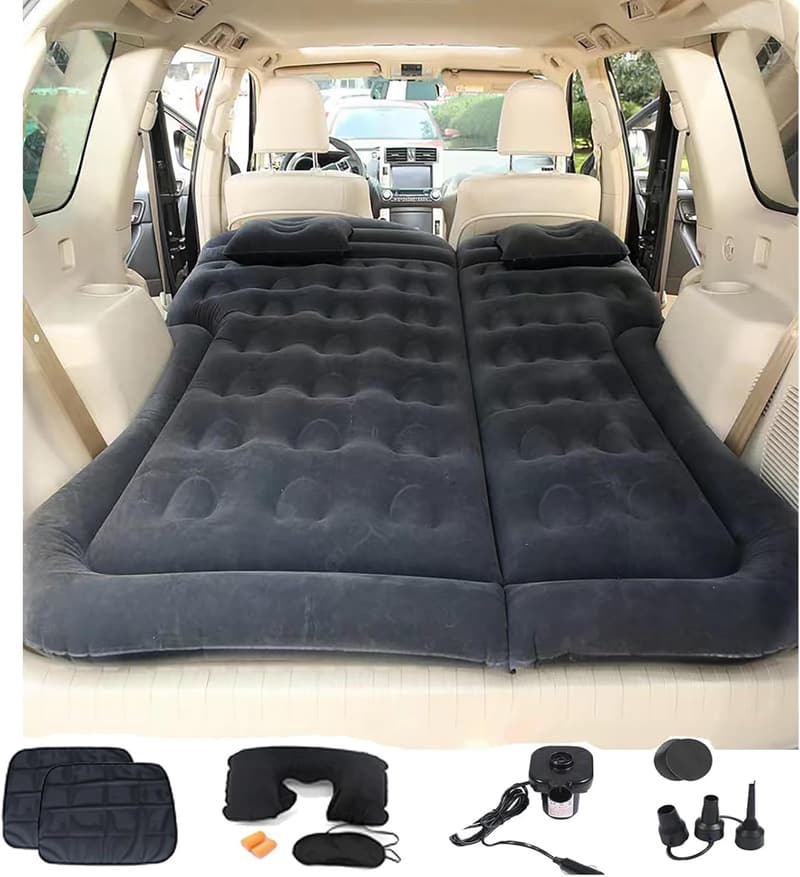Aufblasbare SUV Matratze für Auto mit Luftpumpe – Outdoor Camping Bett 175 x 130 x 15 cm