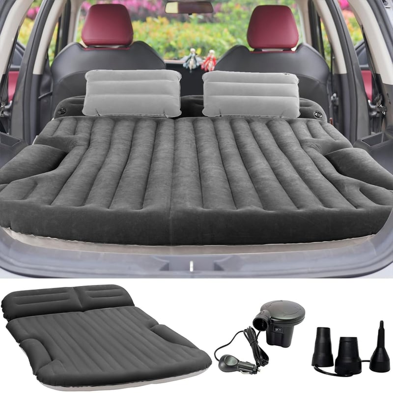 Aufblasbare Auto-Matratze mit Kissen für Camping und Reisen