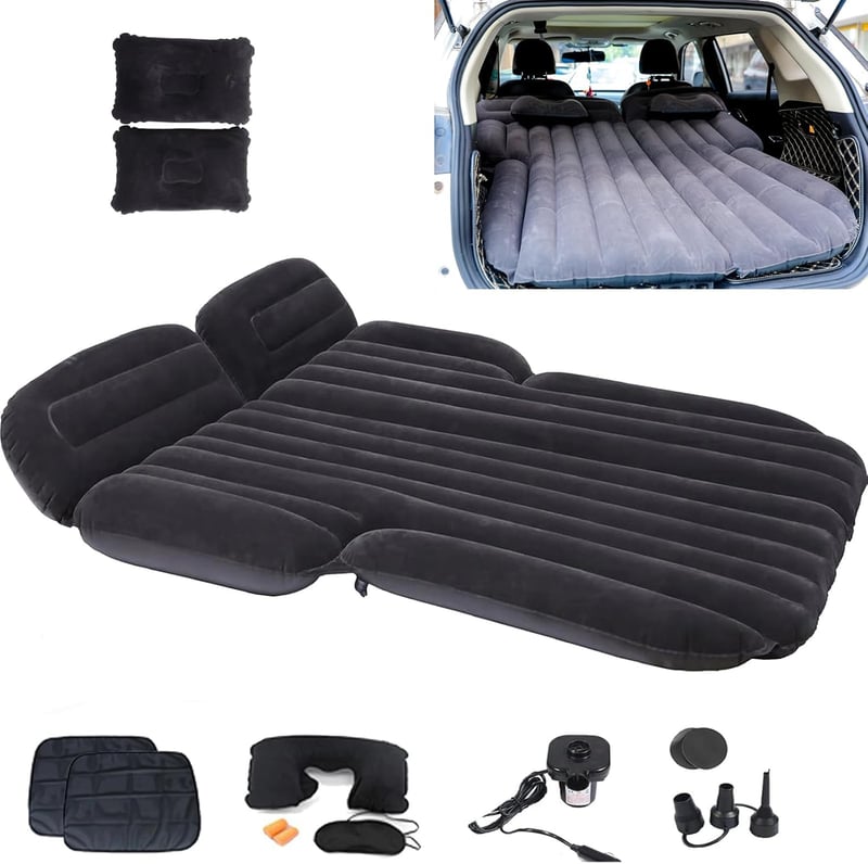 Icelus Aufblasbare Auto Matratze für SUV mit Luftpumpe, 195x130x15 cm