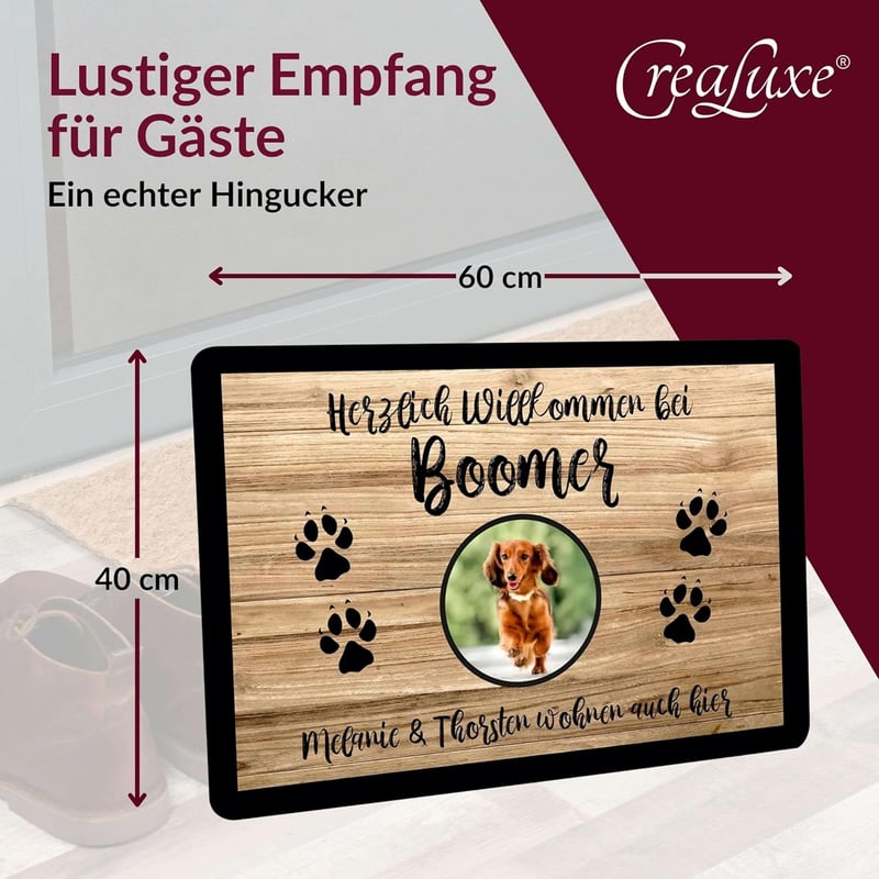 Wunschtext Fußmatte für Lkw-Fahrer – rutschfest, 60x40 cm