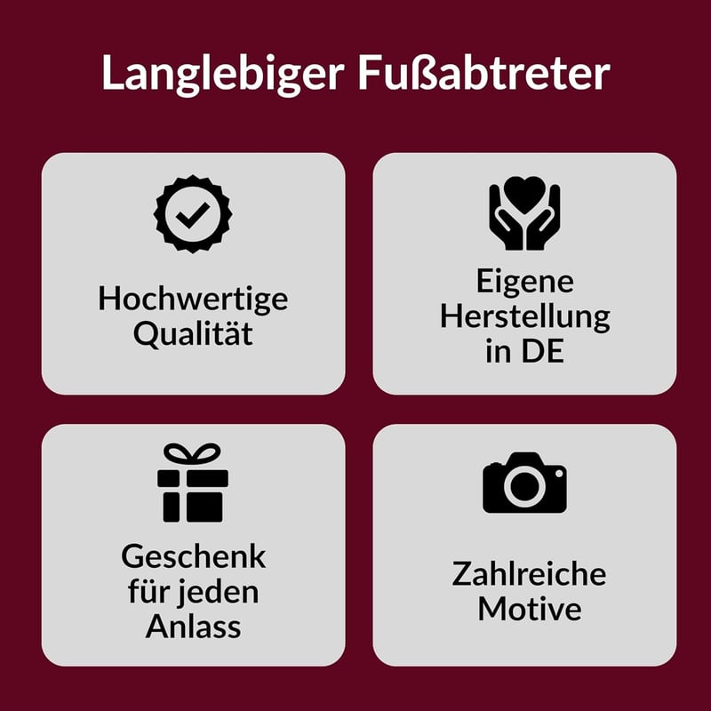 Wunschtext Fußmatte für Lkw-Fahrer – rutschfest, 60x40 cm